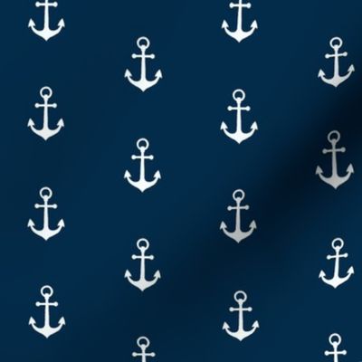 Anchors-Navy/White-Small Scale