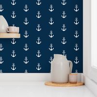 Anchors-Navy/White-Small Scale