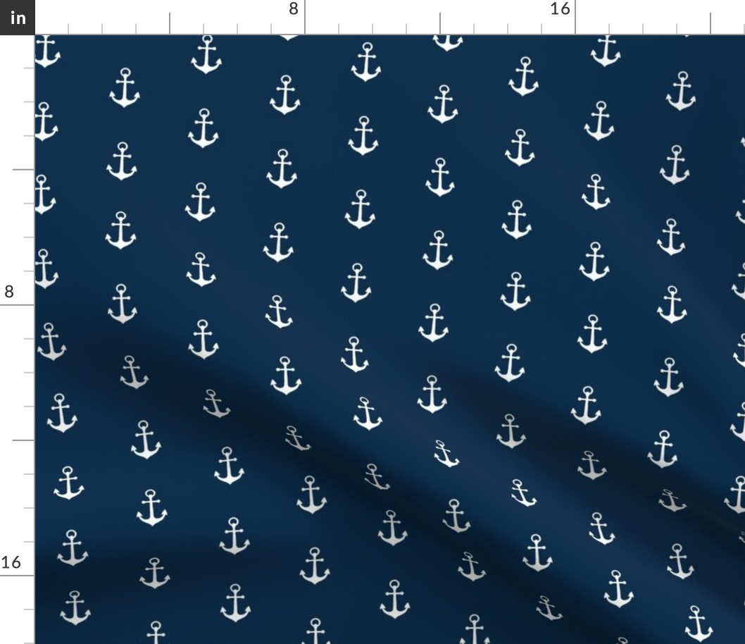 Anchors-Navy/White-Small Scale