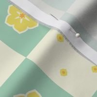 Checkerboard Tote - Victorian Green and Lemon - flexible kit plus bonus