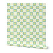 Checkerboard Petal - Victorian Lemon