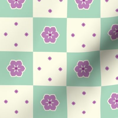 Checkerboard Petal - Victorian Violet