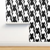 Black and White Cats Tesselation