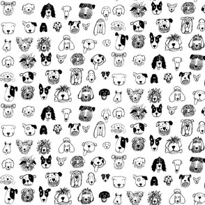 Black and White Dogs