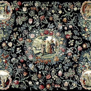 victorian baroque floral flowers horn plenty fruits peaches pomegranates grapes pears plums roses butterfly berry cherry kings antique shabby chic romantic neoclassical berries cherries barley wheat rye royalty palace butterflies leaf leaves