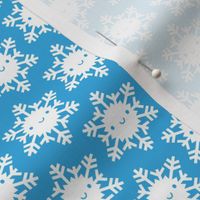 Kawaii Winter Snowflakes (Blue Sky)