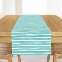 Watercolor Stripes M+M Aqua by Friztin