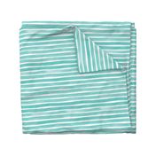 Watercolor Stripes M+M Aqua by Friztin