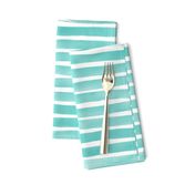 Watercolor Stripes M+M Aqua by Friztin