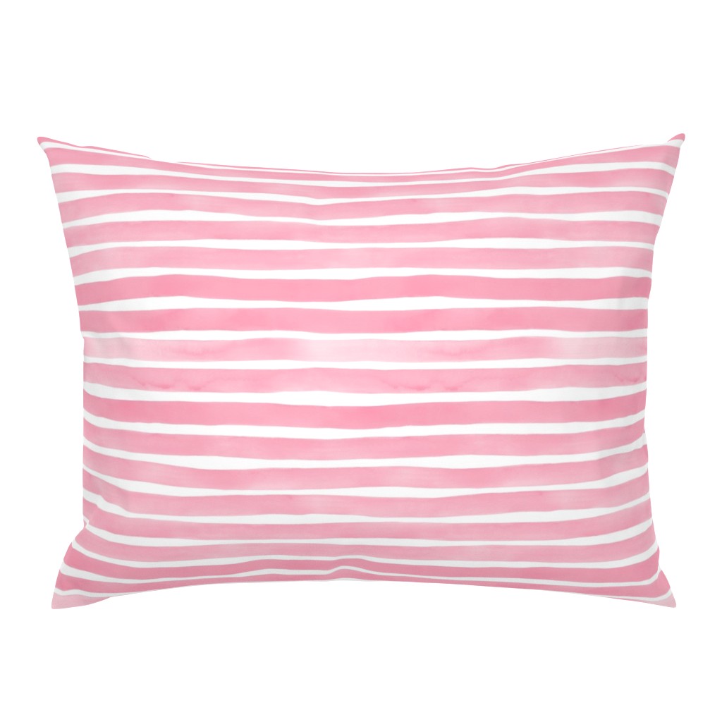 Watercolor Stripes M+M Bubblegum by Friztin