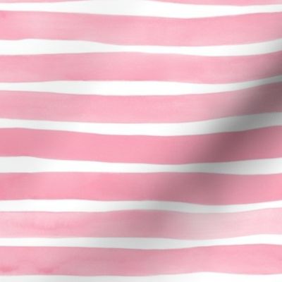 Watercolor Stripes M+M Bubblegum by Friztin