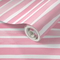 Watercolor Stripes M+M Bubblegum by Friztin