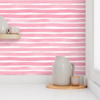 Watercolor Stripes M+M Bubblegum by Friztin