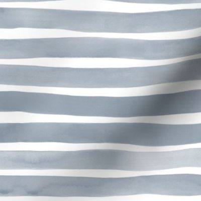 Watercolor Stripes M+M Smoke by Friztin