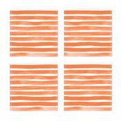 Watercolor Stripes M+M Tangerine by Friztin