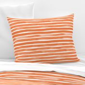 Watercolor Stripes M+M Tangerine by Friztin