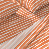 Watercolor Stripes M+M Tangerine by Friztin