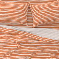 Watercolor Stripes M+M Tangerine by Friztin