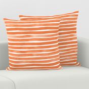 Watercolor Stripes M+M Tangerine by Friztin