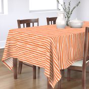 Watercolor Stripes M+M Tangerine by Friztin