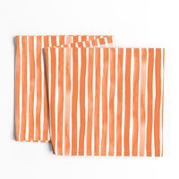 Watercolor Stripes M+M Tangerine by Friztin