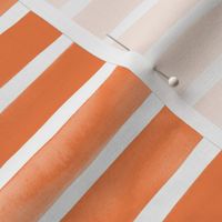 Watercolor Stripes M+M Tangerine by Friztin