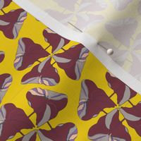 Tropical Leaves on Yellow_Miss Chiff Designs