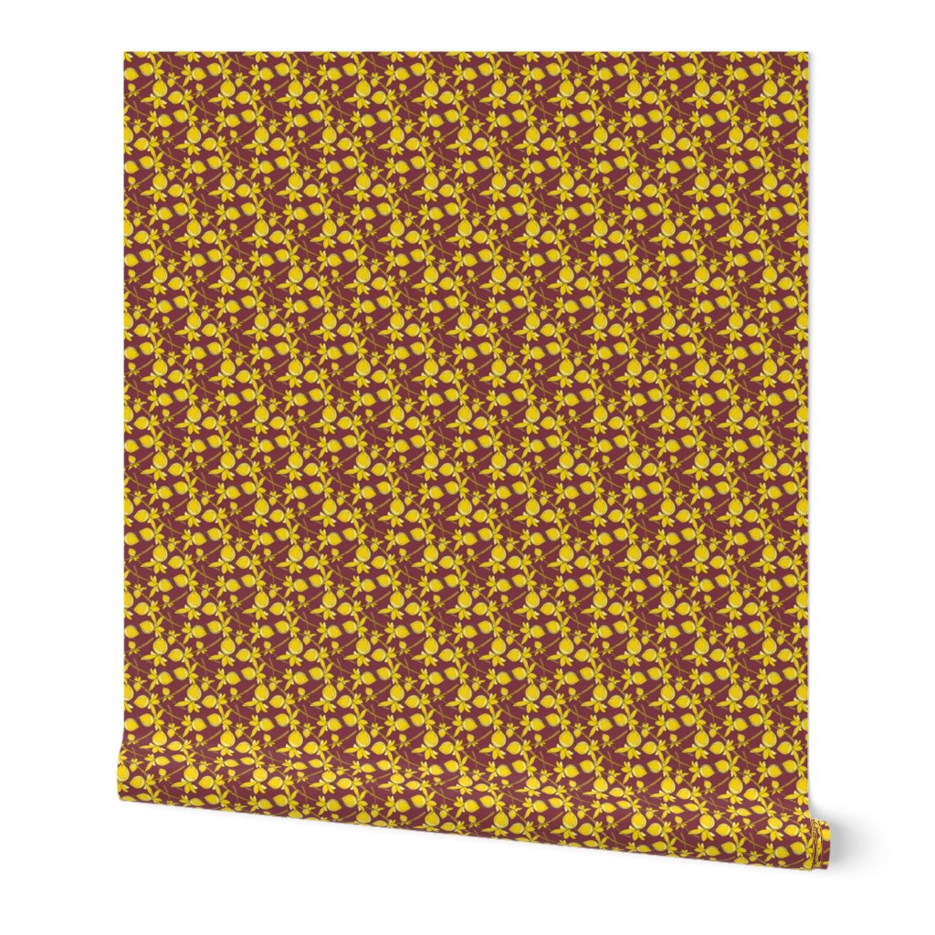 Gold Maroon Lattice_Miss Chiff Designs