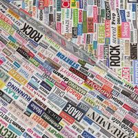 Ransom Note (Full-Color Verbs) || cut paper word collage