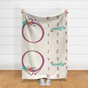 Little Cowgirl Month Blanket