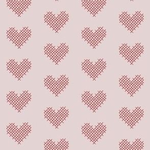 sweet hearts - pink and red