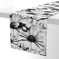 Black and White Dairy Floral