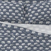 Geometric Elephant // dark blue