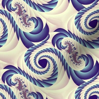 Blueberry Whipped Cream Swirls