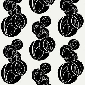 Stylized Marble Pattern in black and white