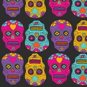 Hollie's Coloured Candy Skulls