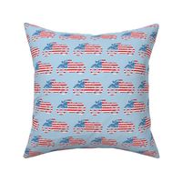 American Motorcycles on Light Blue // Medium