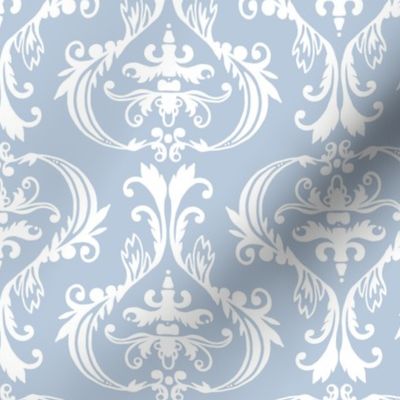 Damask in blue