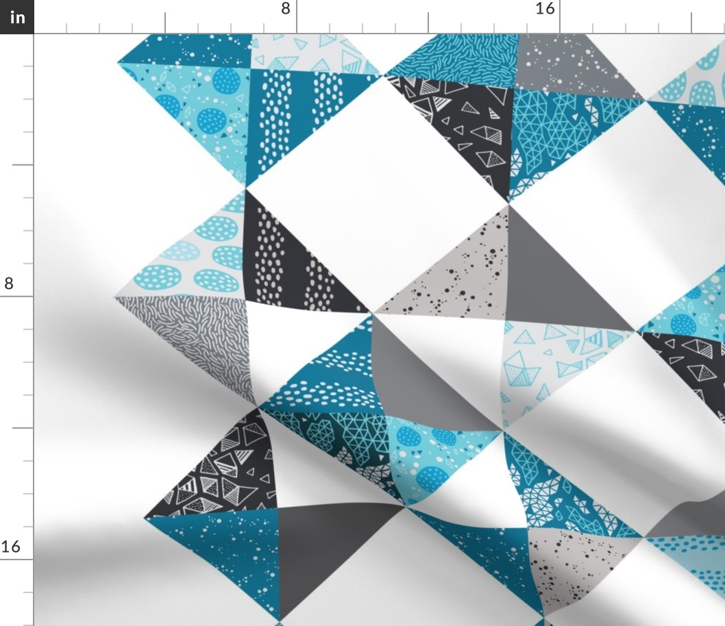 Trillian's Cheater Quilt - Blues