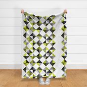 Trillian's Cheater Quilt - Black and Bright Yellow