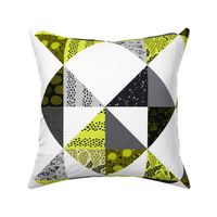 Trillian's Cheater Quilt - Black and Bright Yellow