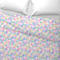 Soft Bright Pastel Floral Moroccan Tiles