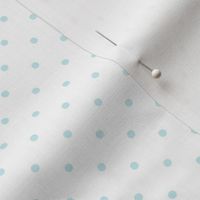 Polka Dots Blue on White Background 