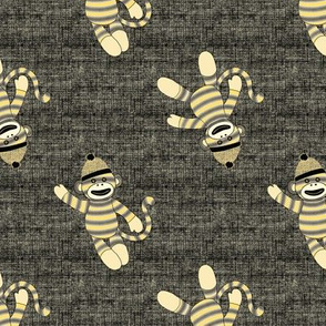 monkey scatter - yellow and black