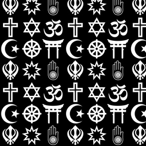World Religions on Black