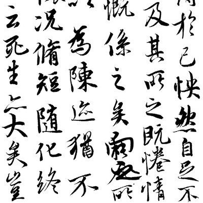 Beauty of composition in chinese calligraphy