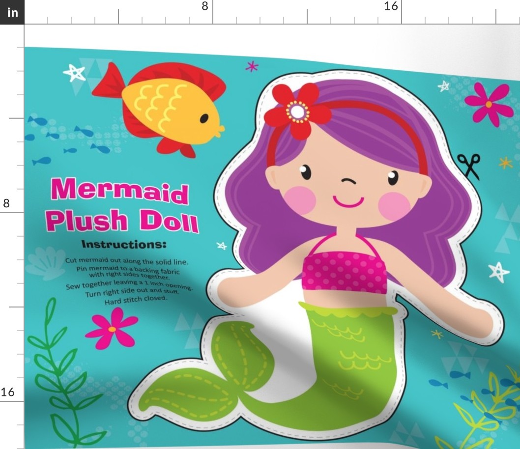 Mermaid Plush Doll Kit