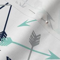 arrows // navy mint grey boy nursery kids 