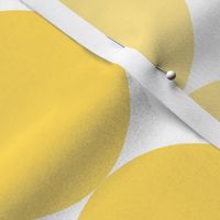 Huge Polka Dots - Bright Yellow by Friztin