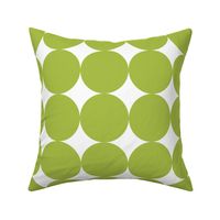 Huge Polka Dots - Green Grass by Friztin